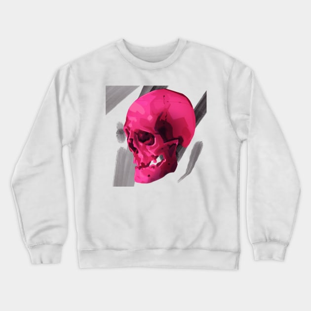 Red Skull Crewneck Sweatshirt by Scottconnick